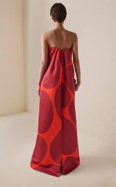 Dries Van Noten Damino Duchess-Satin Gown | Thumbnail 7 Dries Van Noten Damino Duchess-Satin Gown | Thumbnail 7