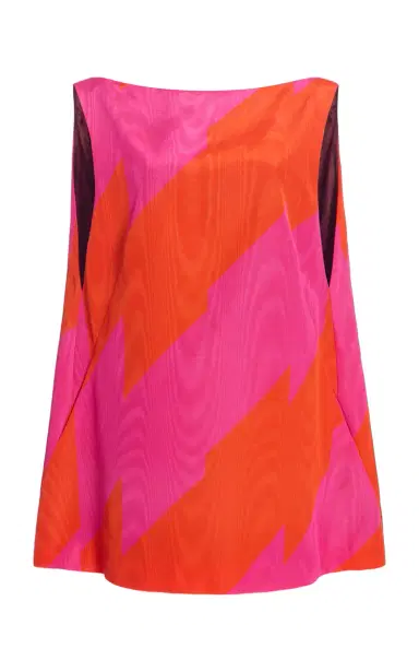 Dries Van Noten Dabel Striped Ottoman-Moiré Mini Dress | Thumbnail 1 Dries Van Noten Dabel Striped Ottoman-Moiré Mini Dress | Thumbnail 1