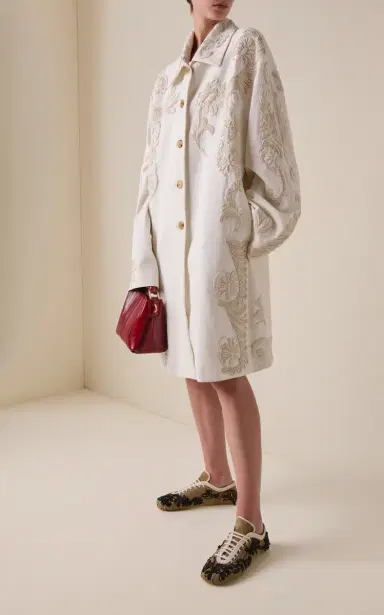 Dries Van Noten Rondero Embroidered Cotton-Canvas Coat | Thumbnail 2 Dries Van Noten Rondero Embroidered Cotton-Canvas Coat | Thumbnail 2