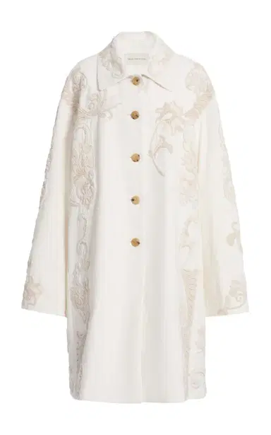 Dries Van Noten Rondero Embroidered Cotton-Canvas Coat | Thumbnail 1 Dries Van Noten Rondero Embroidered Cotton-Canvas Coat | Thumbnail 1