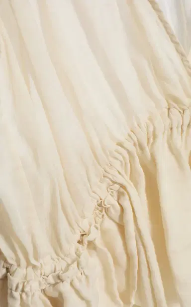 Dries Van Noten Cally Bis Ruffled Mousseline-Ramie Top | Thumbnail 6 Dries Van Noten Cally Bis Ruffled Mousseline-Ramie Top | Thumbnail 6