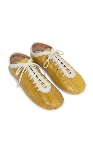 Dries Van Noten Leather Ballerina Sneaker | Thumbnail 3 Dries Van Noten Leather Ballerina Sneaker | Thumbnail 3