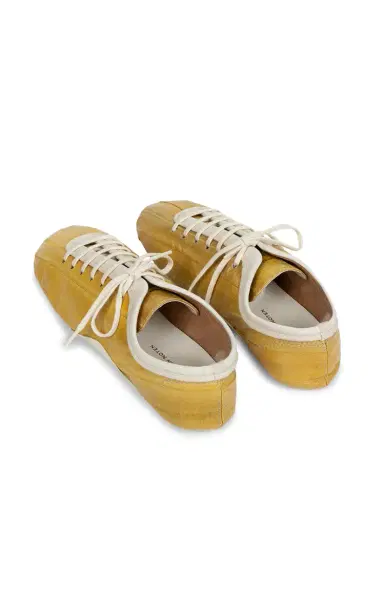 Dries Van Noten Leather Ballerina Sneaker | Thumbnail 4 Dries Van Noten Leather Ballerina Sneaker | Thumbnail 4