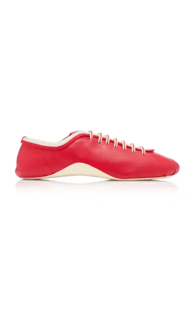 Dries Van Noten Leather Ballerina Sneaker | Thumbnail 7 Dries Van Noten Leather Ballerina Sneaker | Thumbnail 7