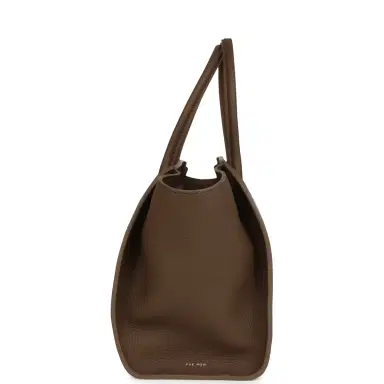 The Row The Row Marlo 12 Tote Bag Dark Olive Calfskin Silver Hardware | Thumbnail 3 The Row The Row Marlo 12 Tote Bag Dark Olive Calfskin Silver Hardware | Thumbnail 3