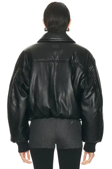 Acne Studios Onnea Crop Faux Leather Jacket | Thumbnail 3 Acne Studios Onnea Crop Faux Leather Jacket | Thumbnail 3