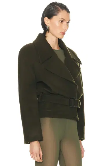 Stella McCartney Brushed Wool Short Coat | Thumbnail 2 Stella McCartney Brushed Wool Short Coat | Thumbnail 2