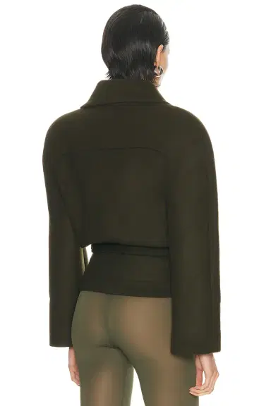 Stella McCartney Brushed Wool Short Coat | Thumbnail 3 Stella McCartney Brushed Wool Short Coat | Thumbnail 3