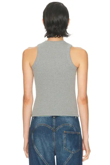 AREA Distressed Crystal Ribbed Knit Tank Top | Thumbnail 3 AREA Distressed Crystal Ribbed Knit Tank Top | Thumbnail 3