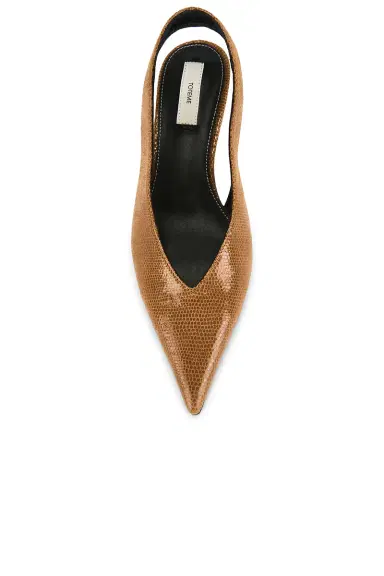 Toteme Wedge Lizard Embossed Slingback | Thumbnail 4 Toteme Wedge Lizard Embossed Slingback | Thumbnail 4