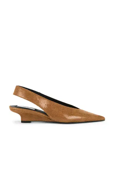 Toteme Wedge Lizard Embossed Slingback | Thumbnail 1 Toteme Wedge Lizard Embossed Slingback | Thumbnail 1