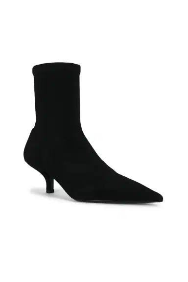 Toteme Suede Heeled Sock Boot | Thumbnail 2 Toteme Suede Heeled Sock Boot | Thumbnail 2