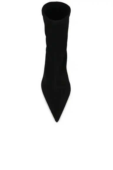 Toteme Suede Heeled Sock Boot | Thumbnail 4 Toteme Suede Heeled Sock Boot | Thumbnail 4