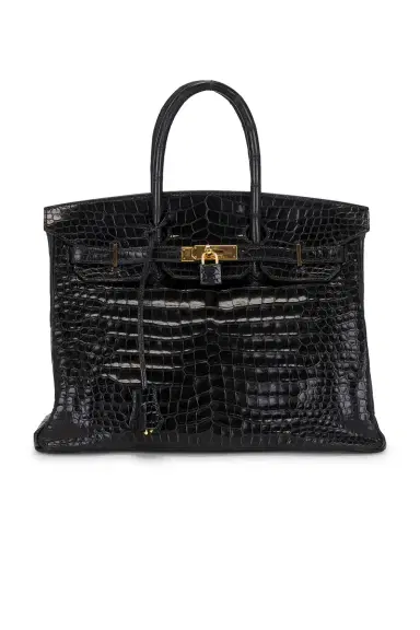 HERMÈS Shiny Porosus Crocodile Birkin 35 Handbag | Thumbnail 3 HERMÈS Shiny Porosus Crocodile Birkin 35 Handbag | Thumbnail 3
