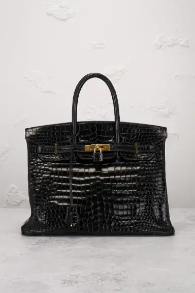 HERMÈS Shiny Porosus Crocodile Birkin 35 Handbag | Thumbnail 4 HERMÈS Shiny Porosus Crocodile Birkin 35 Handbag | Thumbnail 4