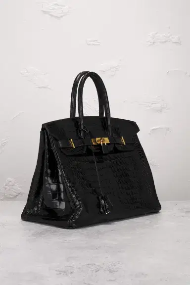 HERMÈS Shiny Porosus Crocodile Birkin 35 Handbag | Thumbnail 6 HERMÈS Shiny Porosus Crocodile Birkin 35 Handbag | Thumbnail 6