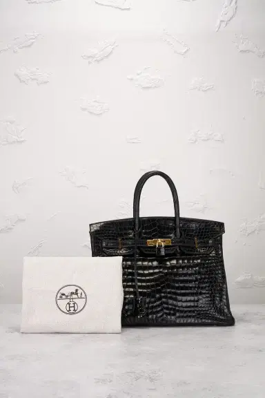 HERMÈS Shiny Porosus Crocodile Birkin 35 Handbag | Thumbnail 10 HERMÈS Shiny Porosus Crocodile Birkin 35 Handbag | Thumbnail 10