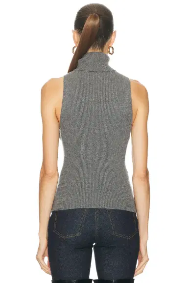 Enza Costa Knit Cashmere Sleeveless Top | Thumbnail 3 Enza Costa Knit Cashmere Sleeveless Top | Thumbnail 3