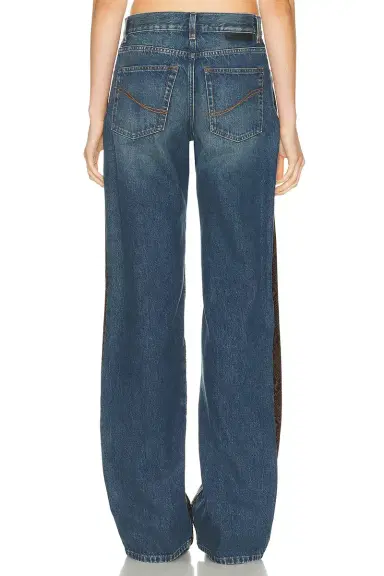 Stella McCartney Snake Chap Wide Leg | Thumbnail 4 Stella McCartney Snake Chap Wide Leg | Thumbnail 4