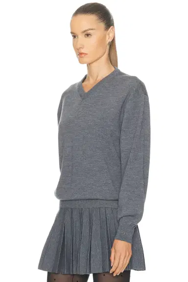 Balenciaga V Neck Sweater | Thumbnail 2 Balenciaga V Neck Sweater | Thumbnail 2