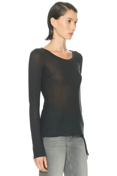 Skims Sheer Cotton Long Sleeve Top | Thumbnail 2 Skims Sheer Cotton Long Sleeve Top | Thumbnail 2