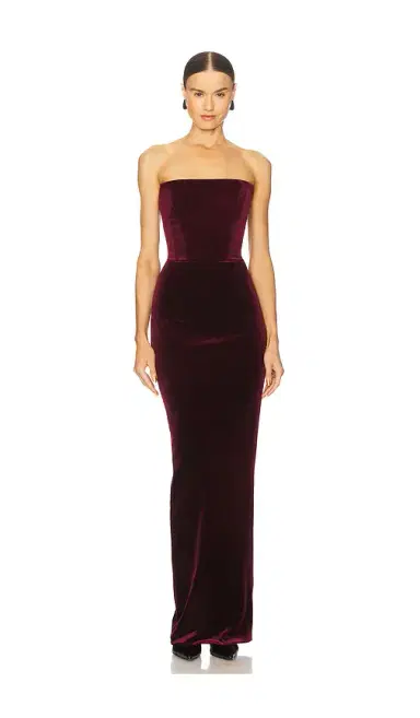 Bronx and Banco Florentina Strapless Velvet Gown | Thumbnail 2 Bronx and Banco Florentina Strapless Velvet Gown | Thumbnail 2