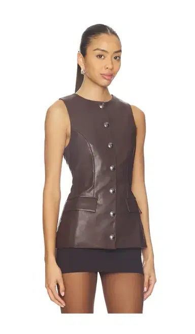 Lovers and Friends Jordan Faux Leather Top | Thumbnail 2 Lovers and Friends Jordan Faux Leather Top | Thumbnail 2