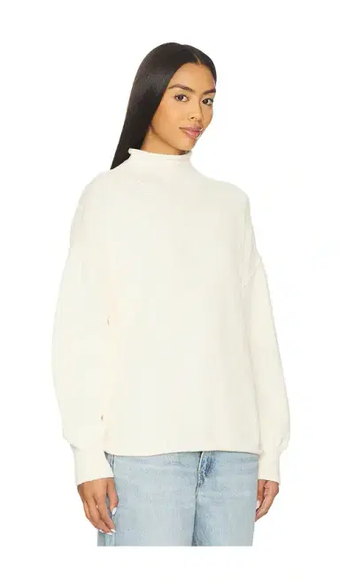 Free People x We The Free Torres Roll Neck Sweater In Sugar Swizzle | Thumbnail 2 Free People x We The Free Torres Roll Neck Sweater In Sugar Swizzle | Thumbnail 2