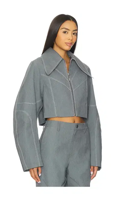 Kate Barton Specialty Denim Paneled Jacket | Thumbnail 2 Kate Barton Specialty Denim Paneled Jacket | Thumbnail 2
