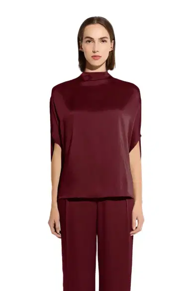 LAPOINTE Satin Cape Tee | Thumbnail 1 LAPOINTE Satin Cape Tee | Thumbnail 1