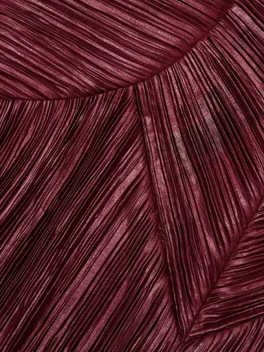 Cult Gaia Women's Nella Pleated Bustier Minidress - Chianti | Thumbnail 7 Cult Gaia Women's Nella Pleated Bustier Minidress - Chianti | Thumbnail 7