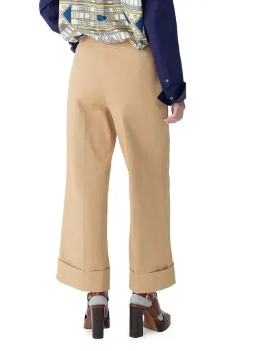 Callas Milano Women's Brody Cropped-Cuff Pants - Pale Camel | Thumbnail 3 Callas Milano Women's Brody Cropped-Cuff Pants - Pale Camel | Thumbnail 3