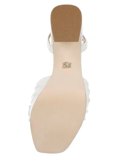 BADGLEY MISCHKA Women's Veda 85MM Pleated Leather Sandals | Thumbnail 6 BADGLEY MISCHKA Women's Veda 85MM Pleated Leather Sandals | Thumbnail 6