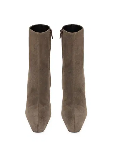 Saint Laurent Women's Jill Booties in Suede - Mickey | Thumbnail 4 Saint Laurent Women's Jill Booties in Suede - Mickey | Thumbnail 4