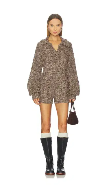For Love & Lemons Nathalie Knit Romper | Thumbnail 1 For Love & Lemons Nathalie Knit Romper | Thumbnail 1