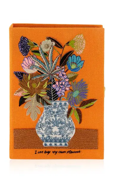 Olympia Le-Tan I Can Buy My Own Flowers Book Clutch | Thumbnail 1 Olympia Le-Tan I Can Buy My Own Flowers Book Clutch | Thumbnail 1
