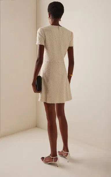 Carolina Herrera Embellished Wool Mini Dress | Thumbnail 4 Carolina Herrera Embellished Wool Mini Dress | Thumbnail 4
