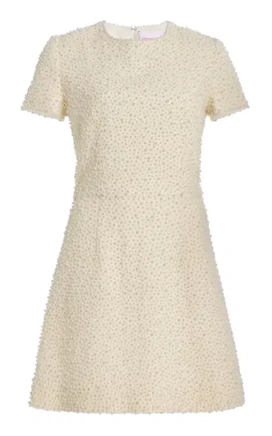 Carolina Herrera Embellished Wool Mini Dress | Thumbnail 1 Carolina Herrera Embellished Wool Mini Dress | Thumbnail 1