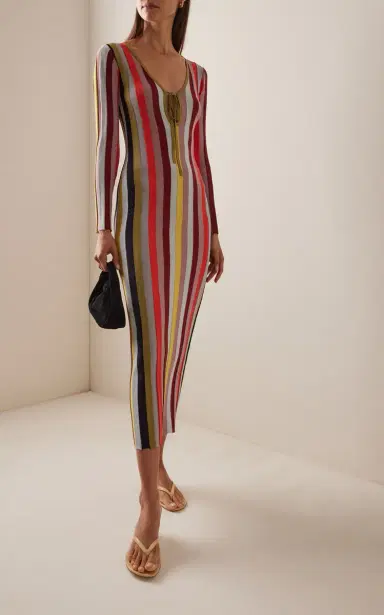 Third Form Rhythm Striped Knit Maxi Dress | Thumbnail 2 Third Form Rhythm Striped Knit Maxi Dress | Thumbnail 2