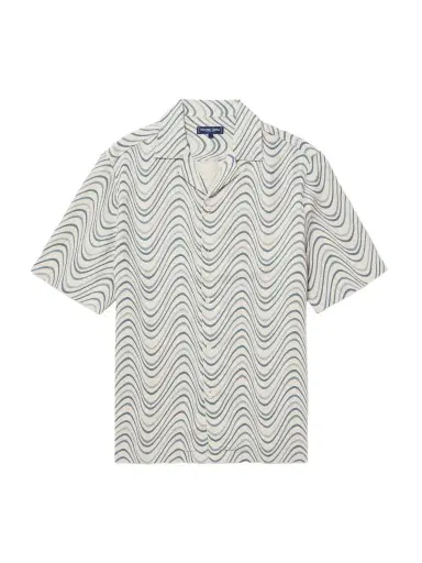 Frescobol Carioca Roberto Camp-Collar Printed Linen Shirt - Men | Thumbnail 1 Frescobol Carioca Roberto Camp-Collar Printed Linen Shirt - Men | Thumbnail 1