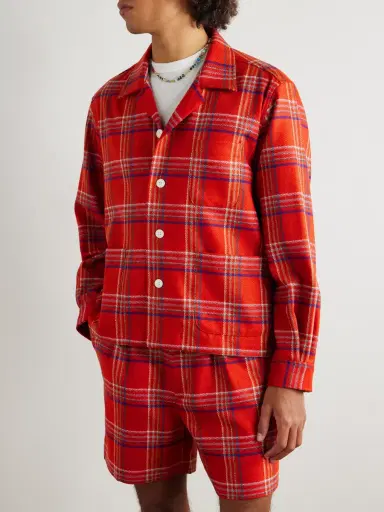 BODE Gable Camp-Collar Checked Wool Overshirt - Men | Thumbnail 3 BODE Gable Camp-Collar Checked Wool Overshirt - Men | Thumbnail 3