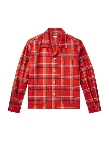 BODE Gable Camp-Collar Checked Wool Overshirt - Men | Thumbnail 1 BODE Gable Camp-Collar Checked Wool Overshirt - Men | Thumbnail 1