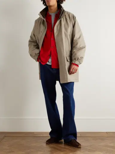 Auralee Oversized Padded Wool Coat - Men | Thumbnail 2 Auralee Oversized Padded Wool Coat - Men | Thumbnail 2