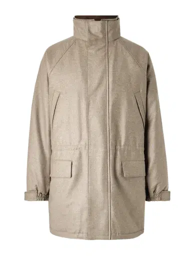 Auralee Oversized Padded Wool Coat - Men | Thumbnail 1 Auralee Oversized Padded Wool Coat - Men | Thumbnail 1