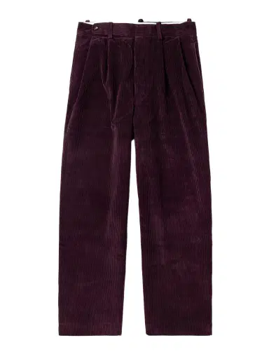 BODE Wide-Leg Cropped Pleated Cotton-Corduroy Trousers - Men | Thumbnail 1 BODE Wide-Leg Cropped Pleated Cotton-Corduroy Trousers - Men | Thumbnail 1