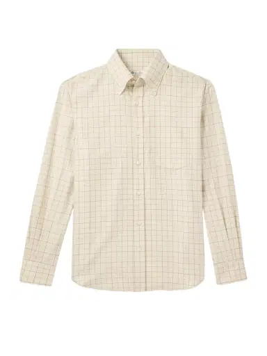Loro Piana Elia Button Down-Collar Checked Cotton Shirt - Men | Thumbnail 1 Loro Piana Elia Button Down-Collar Checked Cotton Shirt - Men | Thumbnail 1