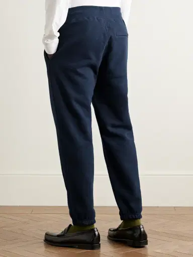 Noah Core Tapered Logo-Embroidered Cotton-Jersey Sweatpants - Men | Thumbnail 4 Noah Core Tapered Logo-Embroidered Cotton-Jersey Sweatpants - Men | Thumbnail 4