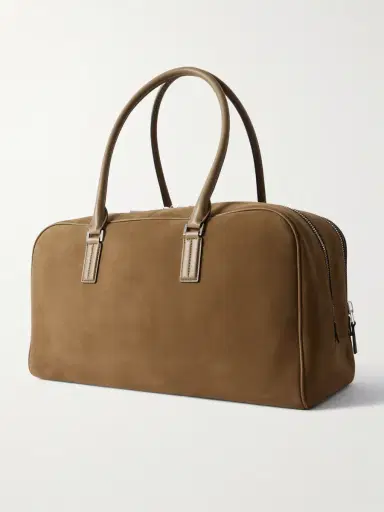 Tom Ford Leather-Trimmed Nubuck Weekend Bag - Men | Thumbnail 3 Tom Ford Leather-Trimmed Nubuck Weekend Bag - Men | Thumbnail 3