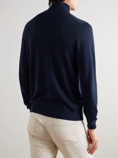 Canali Wool Rollneck Sweater - Men | Thumbnail 4 Canali Wool Rollneck Sweater - Men | Thumbnail 4