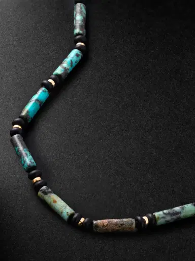JIA JIA Gold Onyx Necklace - Men | Thumbnail 4 JIA JIA Gold Onyx Necklace - Men | Thumbnail 4